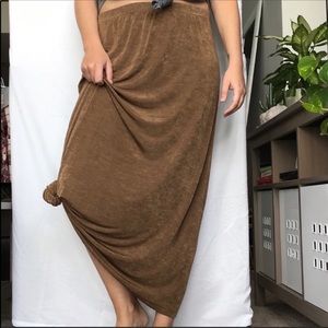 🌷SLINKY brand. Vintage Maxi Skirt L